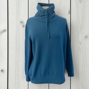 New! L.L.Bean Classic 2-PLY 100% Cashmere Funnel Neck Sweater Size LARGE